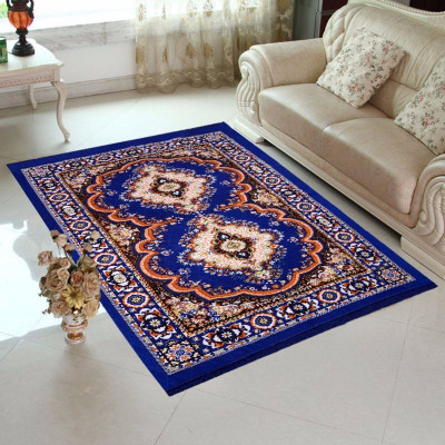 

Export Hub Blue Cotton Carpet(121 cm X 183 cm)