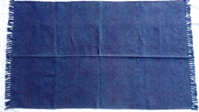 

Poonam Arts Blue Cotton Area Rug(90 cm X 150 cm)