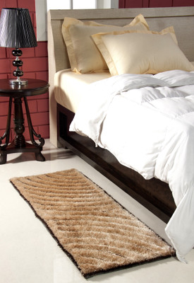 

MY HOUSE Beige Polyester Carpet(45 cm X 127 cm)