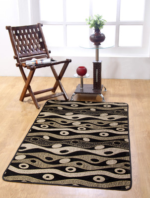 

MY HOUSE Multicolor Polyester Area Rug(90 cm X 150 cm)