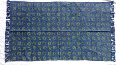 

Poonam Arts Blue Cotton Area Rug(90 cm X 150 cm)