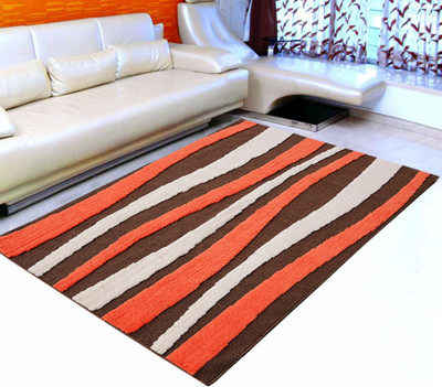 

Saral Home Orange Polyester Carpet(120 cm X 180 cm)
