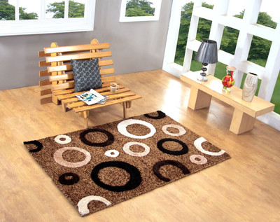 

Excel Bazaar Brown Polyester Carpet(120 cm X 180 cm)