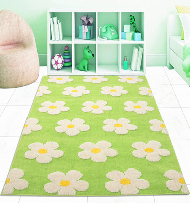 

Saral Home Green Polyester Carpet(120 cm X 180 cm)