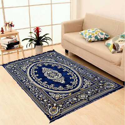 

Superb Furnishings Multicolor, Blue Chenille Carpet(152 cm X 213 cm), Blue;multicolor