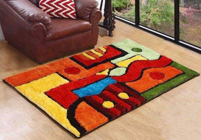 

Hand Tex Multicolor Polyester Carpet(120 cm X 180 cm)