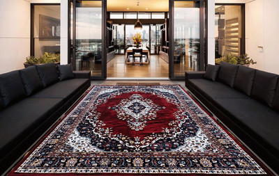

Superb Furnishings Maroon, Red Velvet Carpet(233 cm X 355 cm)