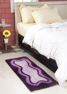 

MY HOUSE Purple Polyester Carpet(45 cm X 127 cm)