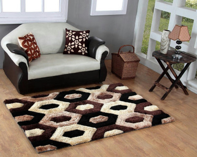

Skytex Multicolor Cotton Polyester Blend Carpet(90 cm X 150 cm)