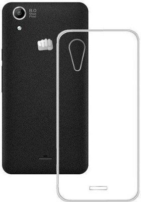 CASE CREATION Back Cover for Micromax Canvas Selfie 2 Q340 Crystal Clear Fully Totu Transparent Slim(Transparent, Silicon, Pack of: 1)