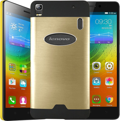 Motomo Back Cover for Lenovo A7000(Metalic Gold, Metal, Plastic) Flipkart