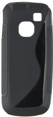 Helix Back Cover for Samsung Wave Y S5380(Black, Silicon)