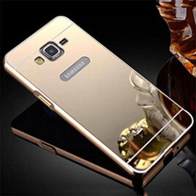 JKR Back Cover for JKR Luxury Metal Bumper + Acrylic Mirror Back Cover Case For SAMSUNG GALAXY E7 GOLDEN PLATED(Gold, Metal) Flipkart