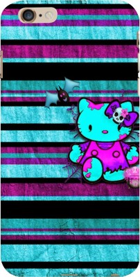 Snapdilla Back Cover for Apple iPhone 6S iPhone6S Colorful Stripes Pattern Cool Simple Hello Kitty Cartoon Mobile Case 3D D1474(Multicolor, Pack of: 1)