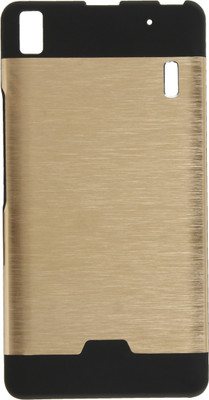 GadgetM Back Cover for Lenovo A7000(Golden, Metal, Rubber) Flipkart