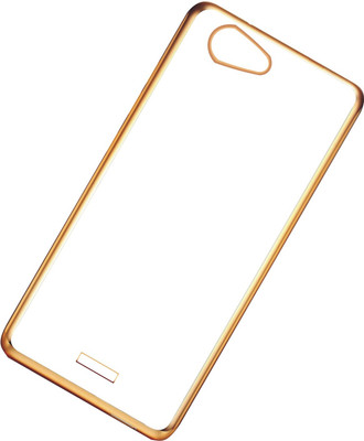 CASE CREATION Back Cover for Micromax Canvas knight cameo A290 Non Slip Shock Absorption Transparent Case - Crystal Clear Transparent with Multi Layer Bumper Cushion Case - Perfect Non Slip Grip and Golden Border Corner protection with TPU(Transparent, Silicon, Pack of: 1)