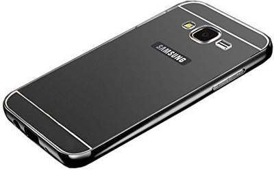 TRUE Back Cover for Metal Bumper Plus+Acrylic Mirror Back Cover For Samsung Galaxy J210 Black(TRUE BLACK, Metal) Flipkart