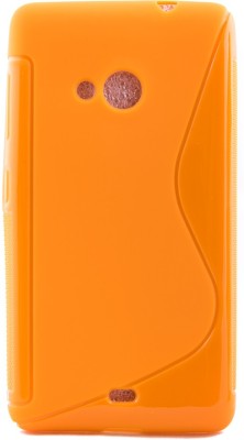 Mystry Box Back Cover for Microsoft Lumia 535(Orange, Silicon, Pack of: 1)