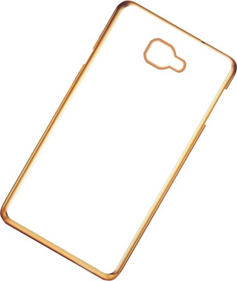 CASE CREATION Back Cover for SAMSUNG Galaxy J7 Prime Non Slip Shock Absorption Transparent Case - Crystal Clear Transparent with Multi Layer Bumper Cushion Case - Perfect Non Slip Grip and Golden Border Corner protection with TPU(Transparent, Silicon, Pack of: 1)