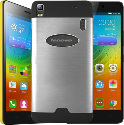 Motomo Back Cover for Lenovo A7000(Metalic Silver, Metal, Plastic) Flipkart