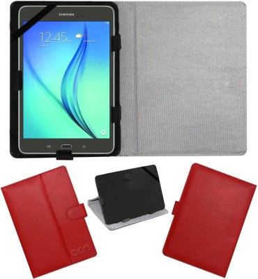 ACM Book Cover for Samsung Galaxy Tab A 8 Inch Leather Flip Case(Red, Pack of: 1)