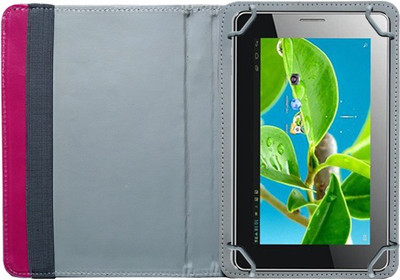 Fastway Book Cover for Akash Ubi Slate 7CZ(Pink)