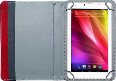 Fastway Book Cover for Lava E Tablet Z7h Z7c(Red)