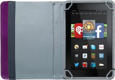 Fastway Book Cover for Amazon Fire HD 7 Tablet(Purple)