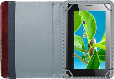 Fastway Book Cover for Akash Ubi Slate 7CZ(Brown)