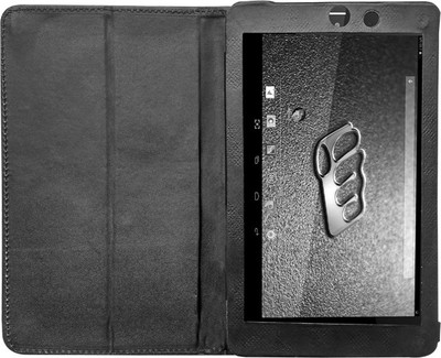 Fastway Book Cover for Micromax Canvas Tab P666 8 inch(Black)