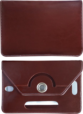 Fastway Book Cover for Lenovo A 8 -50 A 5500(Brown)