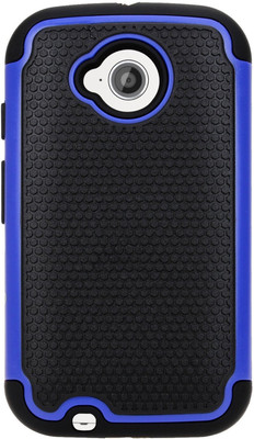 DMG Front & Back Case for Motorola Moto E (2nd Gen) 4G, Motorola Moto E (2nd Gen) 3G(Blue, Black)