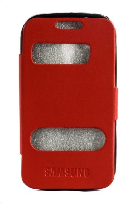 Mystry Box Flip Cover for Samsung Galaxy S Duos(Red, Pack of: 1)
