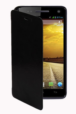 ANK84 Flip Cover for Intex Aqua V 3G(Black, Artificial Leather, Rubber) Flipkart