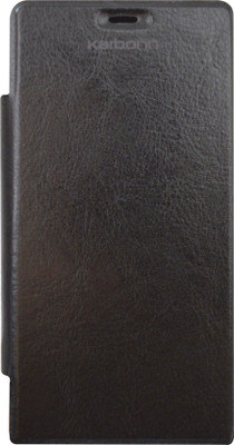 Coverage Flip Cover for Karbonn A7 Star(Black)