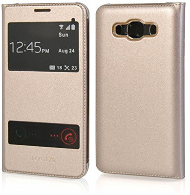 Helix Flip Cover for Samsung Galaxy A9 / Samsung Galaxy A9 Pro(Gold)