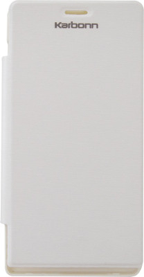 Coverage Flip Cover for Karbonn A7 Star(White)