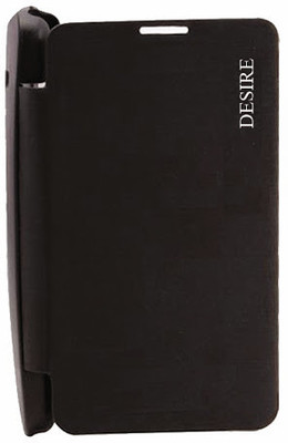 Easy2Sync Flip Cover for HTC Desire 210(Black)