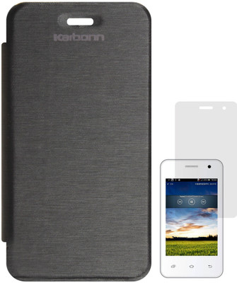 DMG Flip Cover for Karbonn A51(Black)