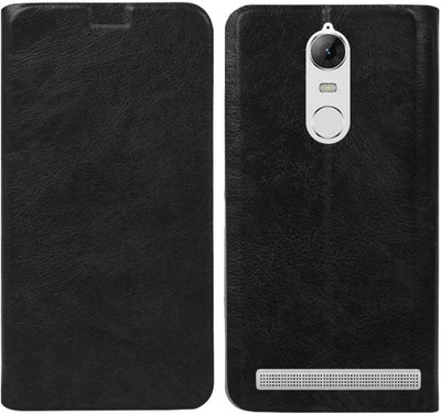Unistuff Flip Cover for Lenovo Vibe K5 Note(Black)