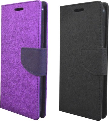 Coverage Flip Cover for Samsung Galaxy Grand i9080 Coverage Flip cover for Samsung Galaxy Grand i9080 -Purple::Full Black(Purple, Black, Pack of: 2)
