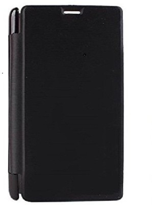 Helix Flip Cover for Micromax Canvas Turbo Mini A200(Black, Pack of: 1)
