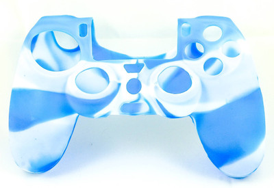 

Gamegear Back Cover for PS4(Blue, White, Grip Case, Rubber, Plastic)
