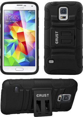 Crust Back Cover for SAMSUNG Galaxy S5(Black, Shock Proof)