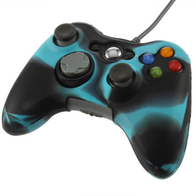 

Hytech Plus Sleeve for Xbox 360(Black, Blue, Rubber)