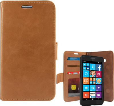 DMG Flip Cover for Microsoft Lumia 640(Brown)