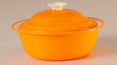 Cuttingedge Carnation Double Walled Casserole for Kitchen, Parties, BPA Free, Microwave & Dishwasher Safe, Set of 1 (1.8 Litre, Candy Orange) Thermoware Casserole(1800 ml) Cuttingedge Carnation Double Walled Casserole for Kitchen, Parties, BPA Free, Microwave & Dishwasher Safe, Set of 1 (1.8 Litre, Candy Orange) Thermoware Casserole(1800 ml)