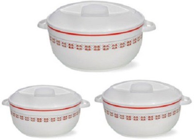 

Asian Pack of 3 Thermoware Casserole Set(600 ml, 1300 ml, 2300 ml), Multicolor