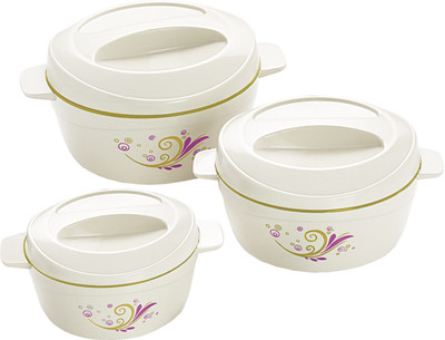 5% OFF on cello Alpha Insulated Pack of 3 Thermoware Casserole Set(500 ml, 1500 ml, 850 ml) 5% OFF on cello Alpha Insulated Pack of 3 Thermoware Casserole Set(500 ml, 1500 ml, 850 ml)