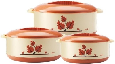 MILTON Orchid JR Pack of 3 Thermoware Casserole(450 ml, 790 ml, 1260 ml)